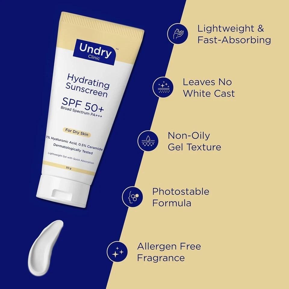Undry Hydrating Sunscreen For Dry Skin 50gm