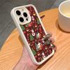 Colorful Christmas Pattern for iPhone16ProMax iPhone 14 Case 13/15 Cute Cartoon 12/11