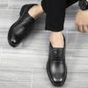 Neue Herren Kuhleder Freizeitschuhe Business Luxusmarke Oxfords Echtes Leder Herren Derby Schuhe Rutschfeste Italienische Herrenschuhe