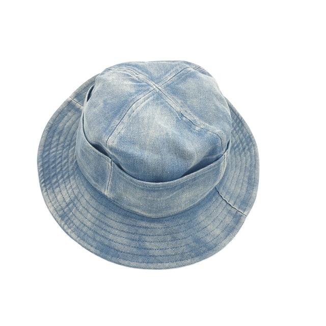 Designer Fashion Denim Mens Womens Fisherman s Washed Blue Jean Bucket Hats Unisex Cowboy Hat синий