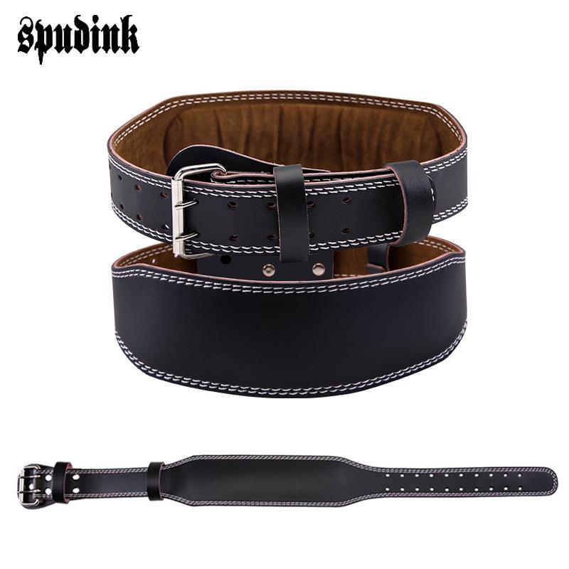 Cross-Border Leather Weightlifting Belt: Professional Back Support for Fitness, Squat, Deadlift, and Training