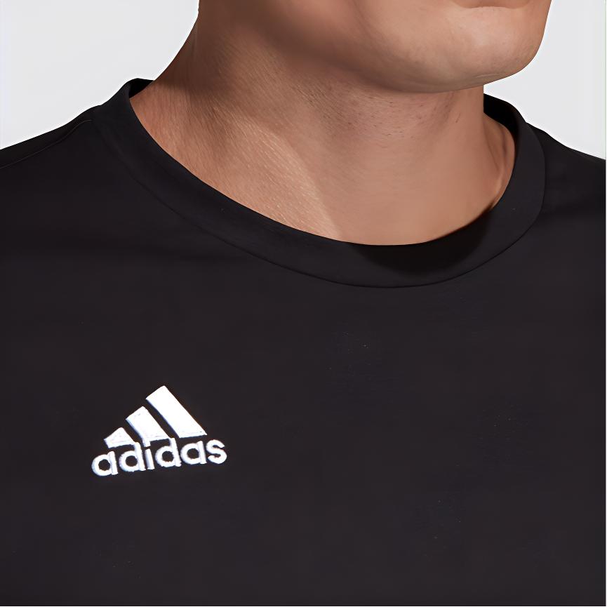 adidas T Shirts Unisex Black Crew Neck Moderate Straight Fit DT5792
