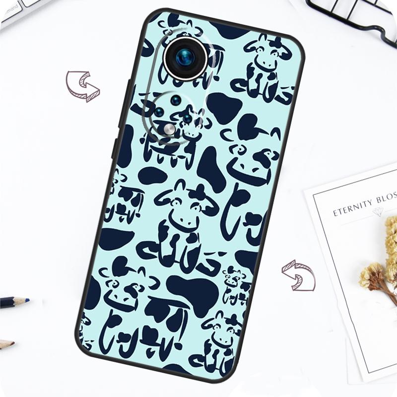 Cartoon Cute Cow Spots Case For Honor Magic 7 5 6 Lite Honor 200 Pro X8b X9a X8a X8 X9 X9c X9b 50 70 90 Lite Cover