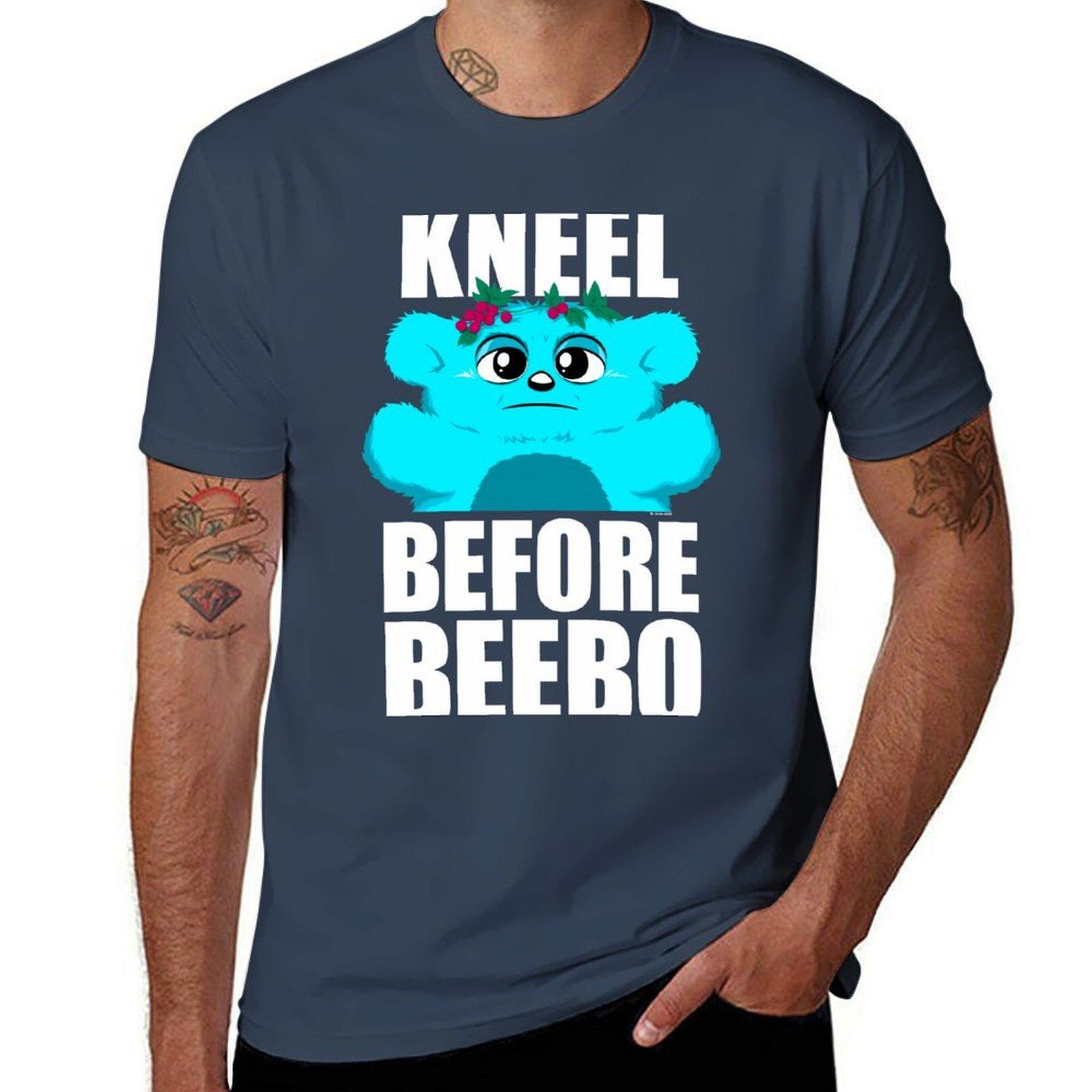 Kneel Before Beebo Tshirt Casual Soft Cotton Short Sleeve Tee S