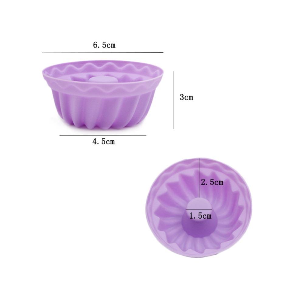 12PCS/Set Mini Cake Pan Non Stick Silicone Cupcake Liners Pumpkin Shape Mold Donuts Cornbread Jellies Dessert Baking Tray