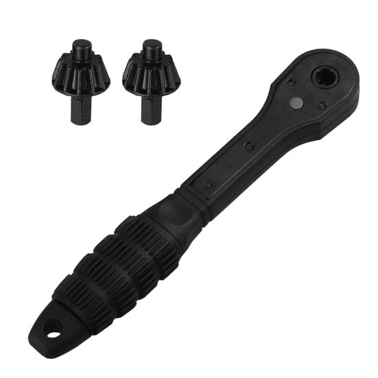 Ratchet Drill Chuck Key Wrench Anti-Slip Handle Ergonomic Multipurpose Universal Double Head Drill Press Chuck Key Mini Ratchet Spanner