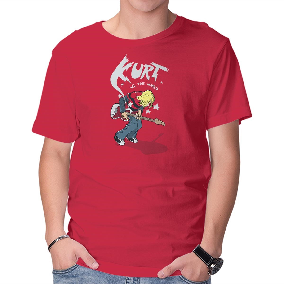 Unisex Crew Neck T-Shirt Kurt vs the World Graphic Short Sleeve Casual Tee XXXL