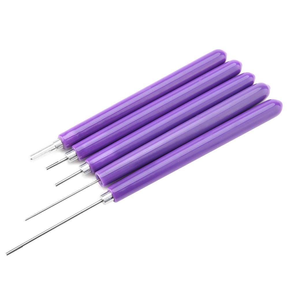 Paper Quilling Tools Set, Slotted Tools 5 Sizes   Quilling Paper Craft with Tweezers Curling for Beginners Making 3D Flowers Decorations