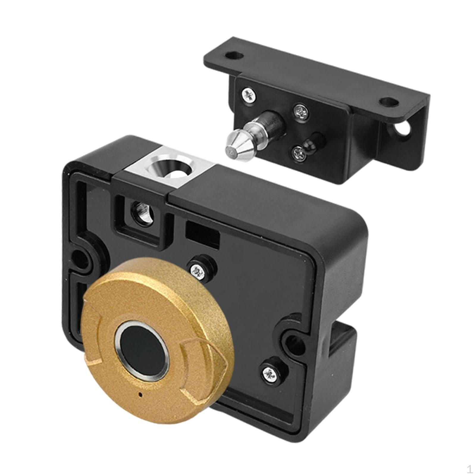 

Умный электрический замок для шкафа, хранящий 20 отпечатков пальцев, ящик для отпечатков пальцев золотистый