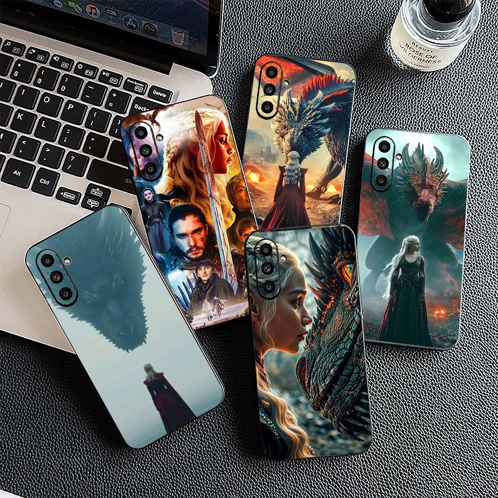 Poster Dragon Mother Thrones Phone Cover for Motorola Moto G86 G14 G35 G34 G45 G55 G64 G75 G85 G24 G15 G54 G57 Power Soft Case