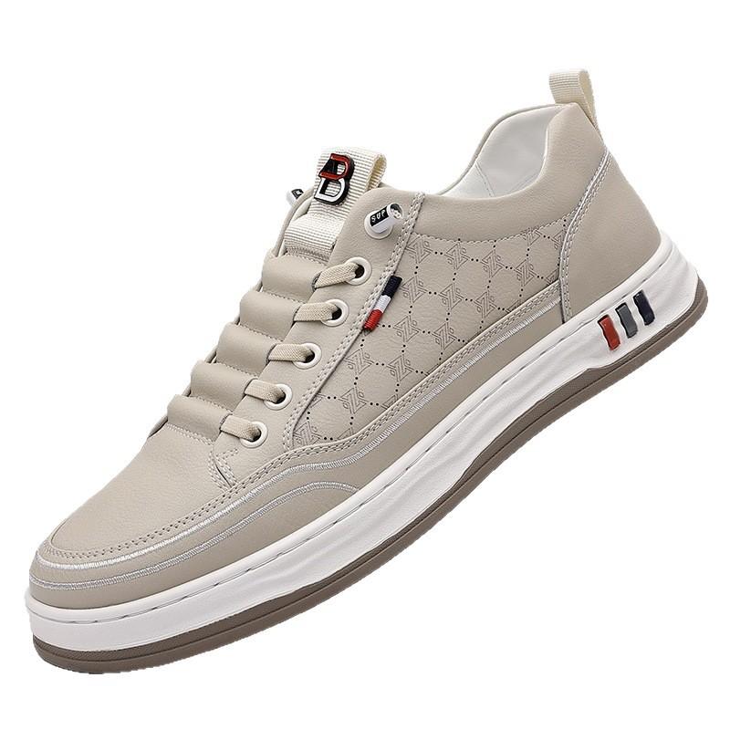 2025 spring and summer new soft leather cowhide men's shoes soft sole trend versatile daily shoes