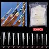 300/500pcs Stiletto Nail Tips Acrylic-Nails Long False Nails Clear/Natural Fake-Nails Half Coverage False Nail Tips