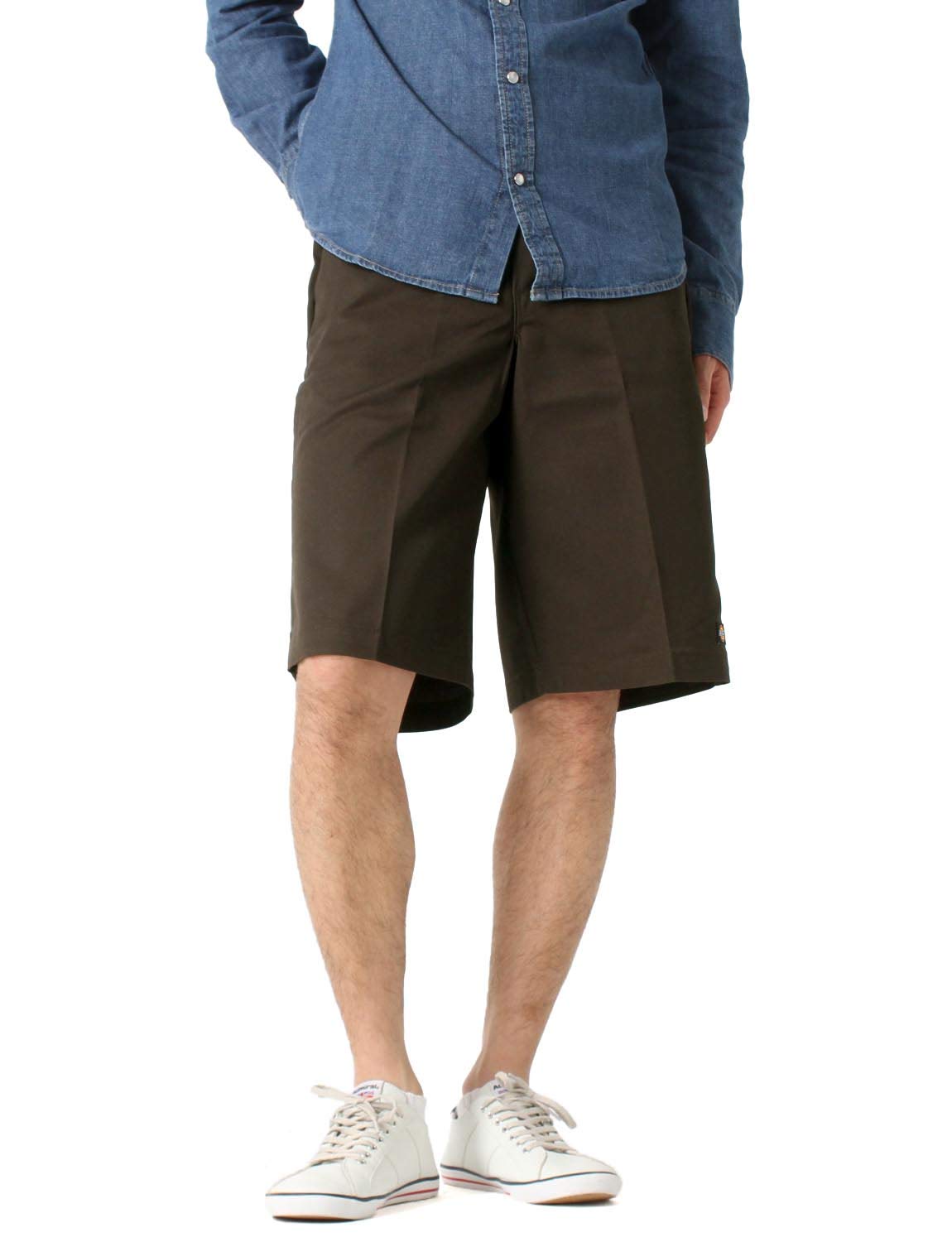 

Dickies 42283 Under the USA темно-коричневые шорты W32, до колена, модель, мужские, (база данных), [Использовал]