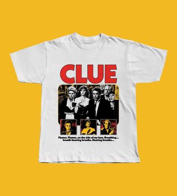 Clue Movie TShirt Tim Curry Wadsworth Ensemble Shirt 80s Murder Mystery Fan Gift Vintage Movie Tee