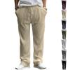 Spring and Autumn Men's Casual Trousers Loose Straight Pants Vertical Striped Medium High Waist Wide Leg Pants Men's