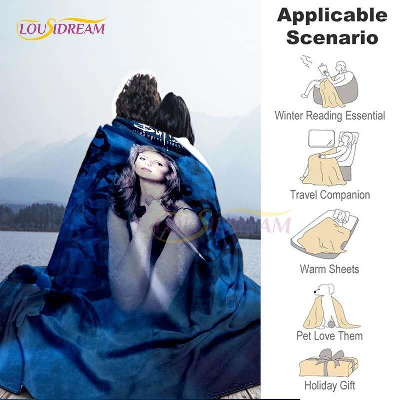 New Buffy The Vampire Slayer Printed Blankets for Beds Winter Soft Throw Blanket Queen Size Home