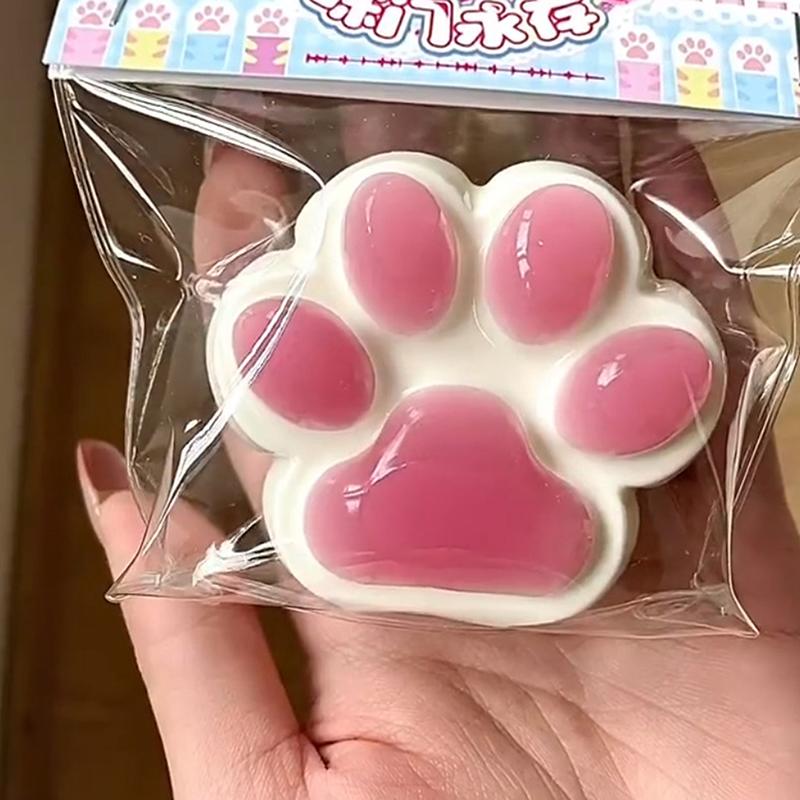 Simulation Cat Paw Toy Silicone Slow Rebound Pinch Decompression Toy Stress Release Vent Toy