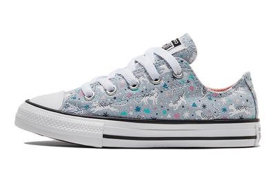 Chuck Taylor All Star Abrasion Resistant Low Top Kids Canvas Shoes Cerulean Multicolor 672102C