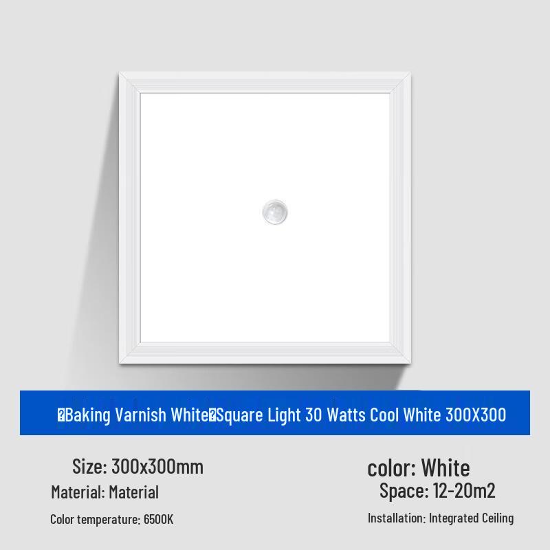 Shengbai LED Integrated Ceiling Panel Light with Motion and Voice Control
