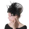 British Ladies Banquet Linen High-End Headgear Fashion Ol Ball Banquet Feather Hair Accessories Export