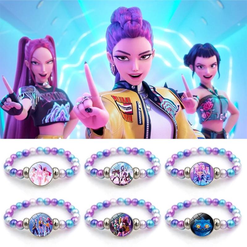 Kpop Demon Hunter Bracelet Necklace K-pop Warrior Costume Accessories Hot Anime Hunter Fan Lover Gifts Jewelry Accessories