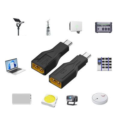XT60 samec na USB-C samec adaptér konektor vhodný pro modely na dálkové ovládání podporuje 100W rychlé nabíjení a napájení