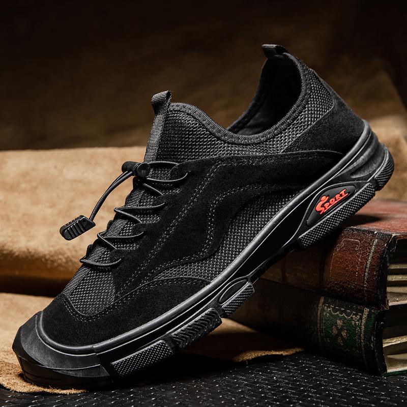 Herrenschuhe Herbst Neue Sportschuhe Trendy All-Match Outdoor Casual Tide Schuhe Atmungsaktive Laufschuhe mit dicker Sohle