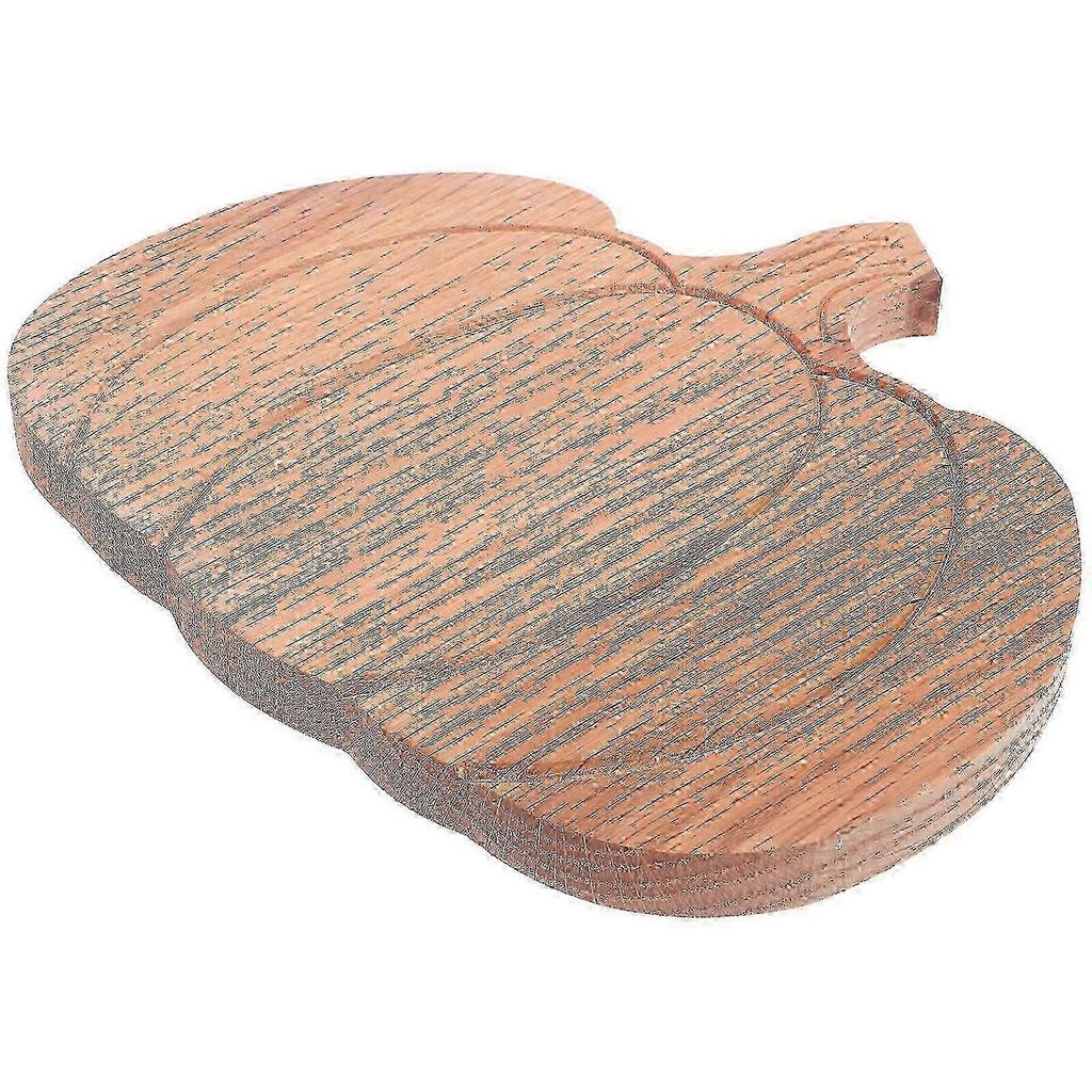 Pumpkin Shaped Wooden Cutting Board for Meal Prep & Serving – Lightweight Oak Charcuterie Tray for Cheese, Vegetables & Seasonal Snacks