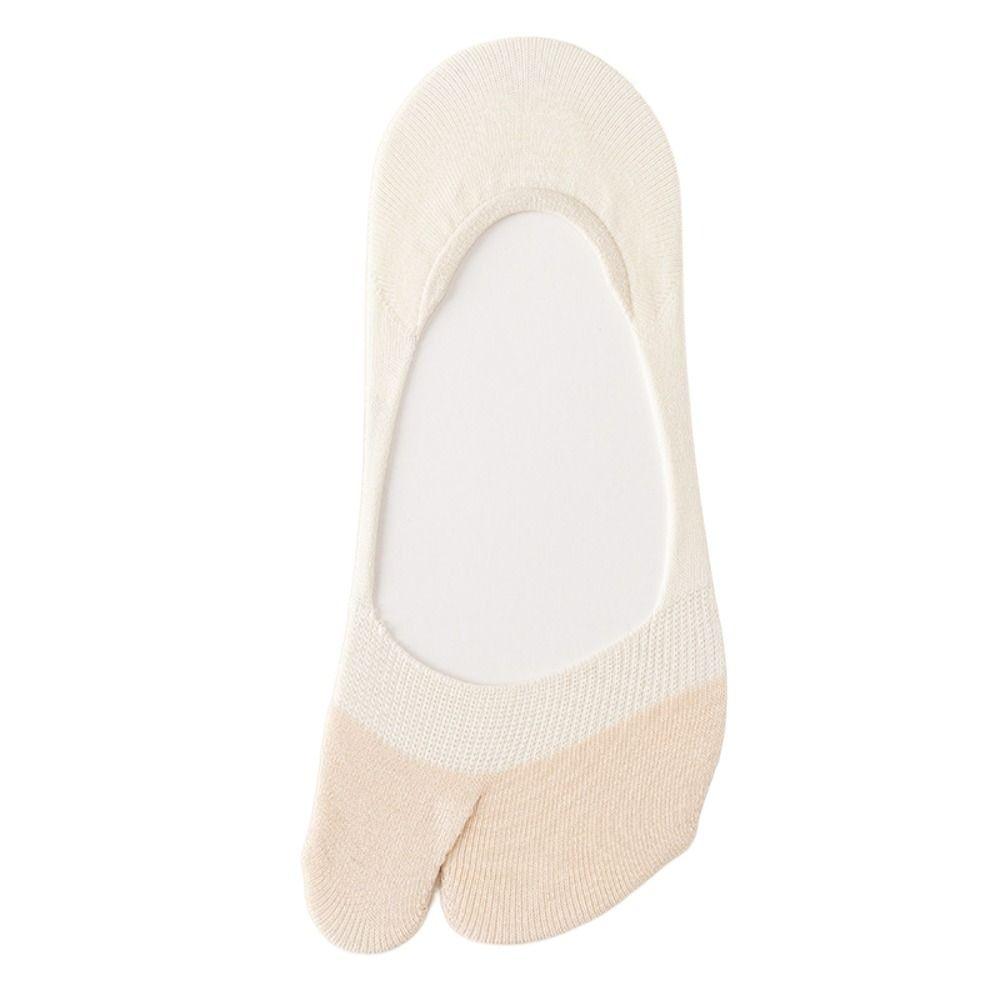 

Soft Split-toe socks Cotton Flip Flops Socks New Split Toe Boat Socks тілесний