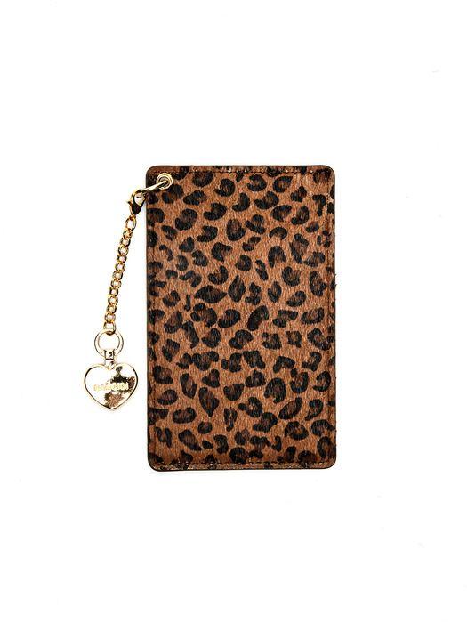 BADGIGI CALF keyring CARD WALLET, REOPARD BROWN