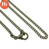 Hi New Trendy Vintage Bronze Color Maple Leaves Pendant Necklace Big Leaf Charm Long Chain Necklaces Women Jewelry Gifts