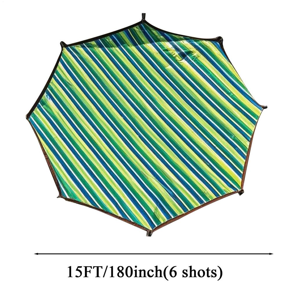 12/14/15/16-Feet Trampoline Sunshade Cover UV Resistant Waterproof 6/8/12 Poles Trampoline Canopy Sun Protection Top Cover