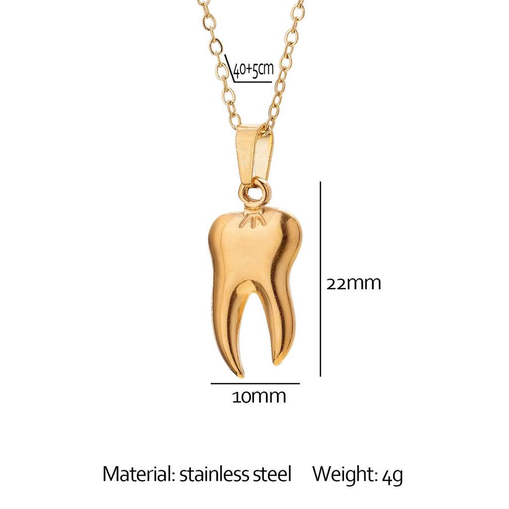 Women's Stainless Steel Clavicle Chain Necklace – Unique Non-Fading Pendant Design