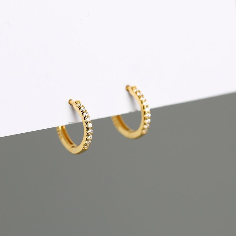 Fashionable Classic Copper Earrings K02 Gold