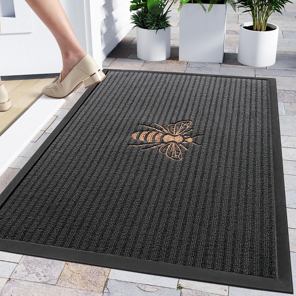 

Новые грязе- и износостойкие коврики для входной двери в китайском стиле, резиновые бытовые вышитые противоскользящие коврики с пылеудаляющим эффектом 60*90cm