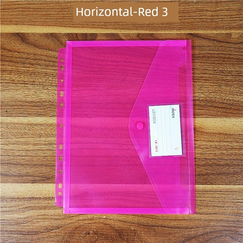 11-Hole Loose-Leaf Bag A4 Folder Protecting Bag Portfolio Contract Information Bag Certificate ID Storage Bag Examination Paper Bag