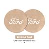 LLKF5 For Ford 2PCS Car Suede Coaster Water Cup Holder Anti-slip Pad Mat Auto Accessories Mk2 Mk3 Ranger Mondeo Mk4 S-MAX Kuga Mustang
