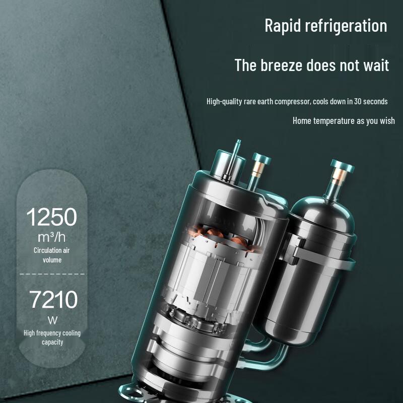 Aux Jingcan 3 HP Inverter Cabinet Air Conditioner, New Level 1 Energy