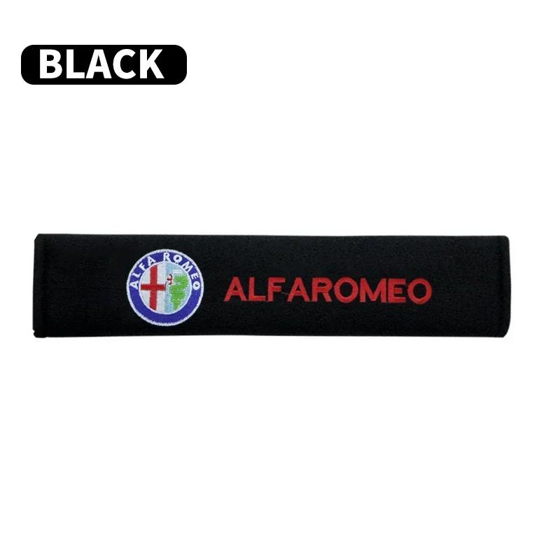 

For Alfa Romeo 1/2pc Car Safety Belt Cover Adjustable Seat Belt Cover for Alfa Romeo Spider Giulia Giulietta 147 156 159 Mito St