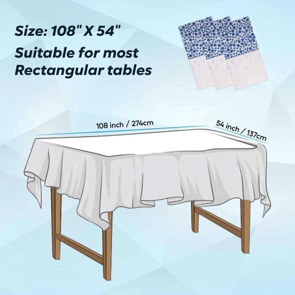 Waterproof Tablecloth Delicate PEVA Table Cover Fashion Table Runner  Home Living Room