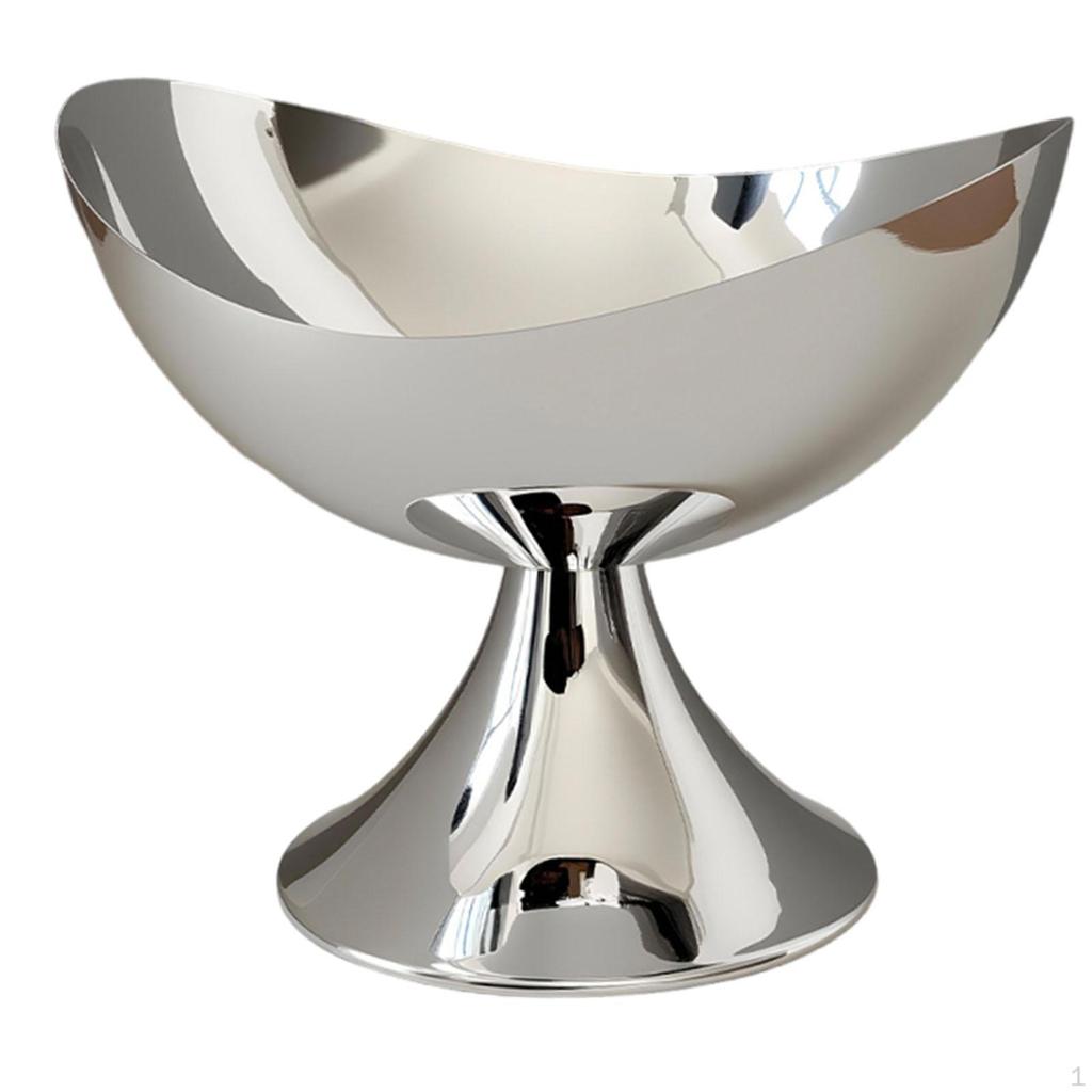 Decorative And Multifunctional Metal Fruit Bowl, Ideal for Storing Snacks Drinks, The