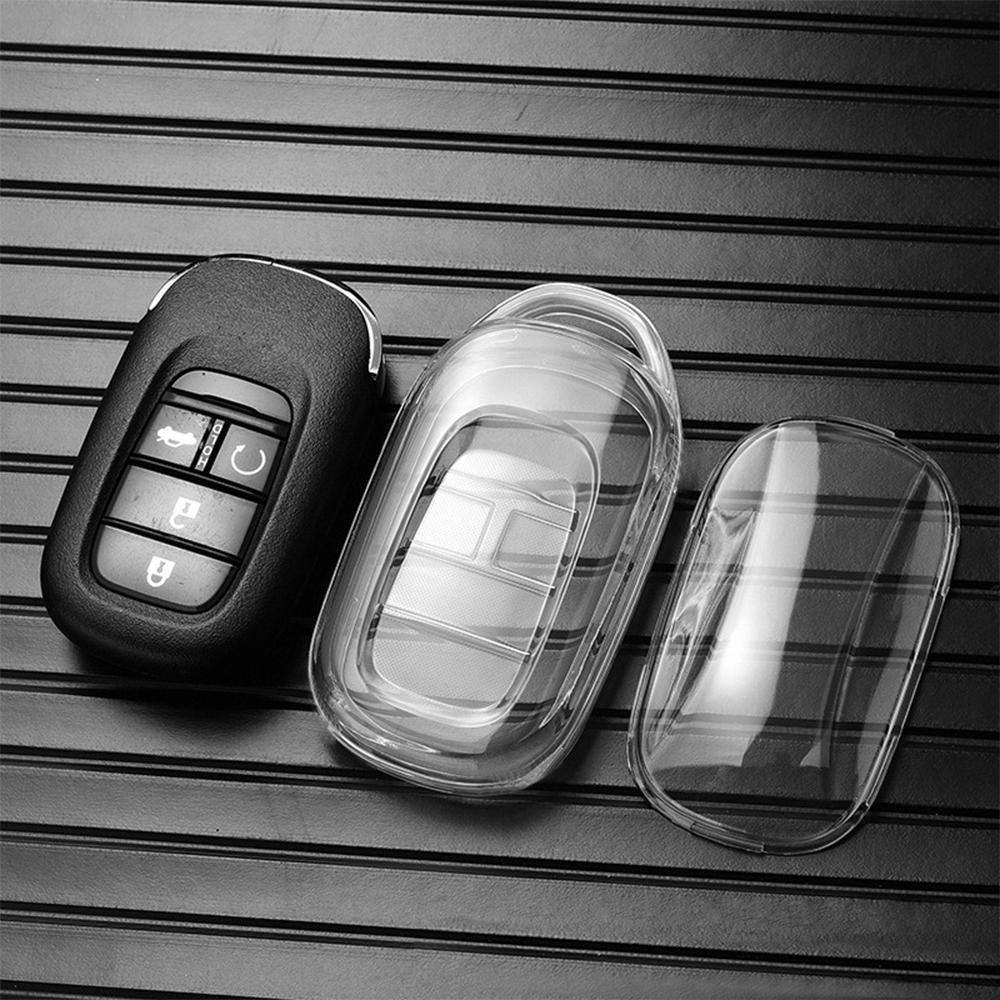 Tpu Transparent Car Key Case Remote Key Cover For Honda Civic Accord Crv Fit Vezel Pilot Freed Hrv Enp1