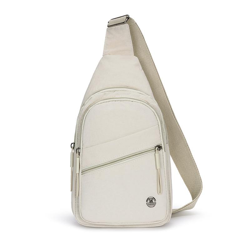 Crossbody Bag Women's Chest Bag Lightweight Water-Repellent Nylon Bag Outdoor Shoulder Bag
