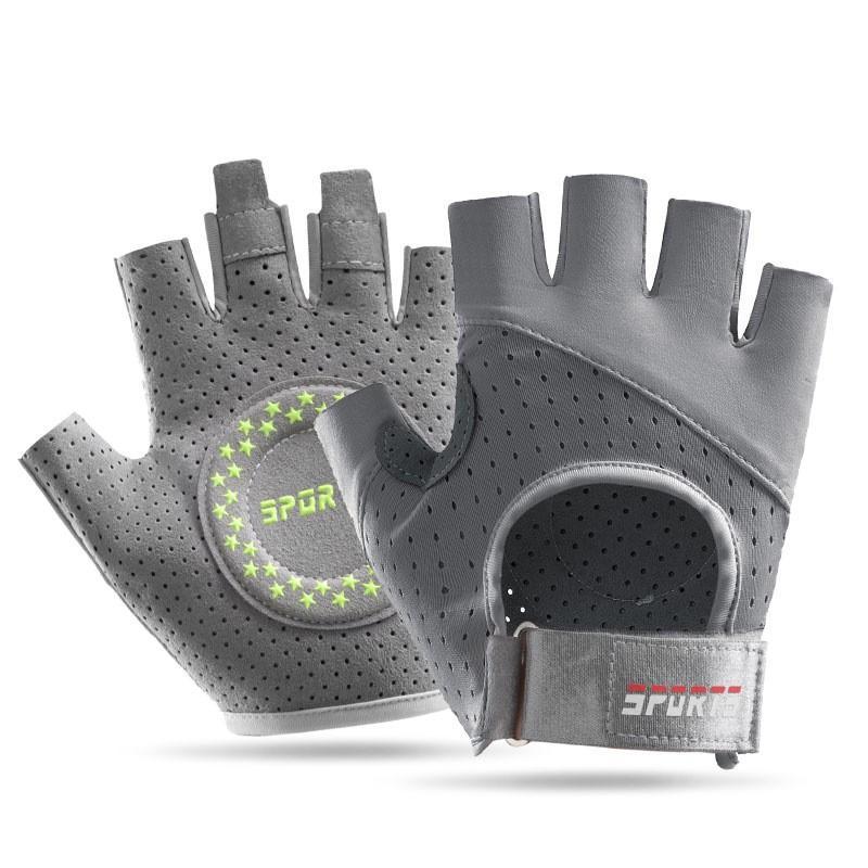 Breathable Half-Finger Gym Gloves Weightlifting Workout Anti-Slip Durable Fitness Training With Wrist Support