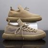 Mesh deodorant non-slip fly-woven new men's shoes spring and autumn soft sole breathable thin sports and leisure shoes men's cloth shoes