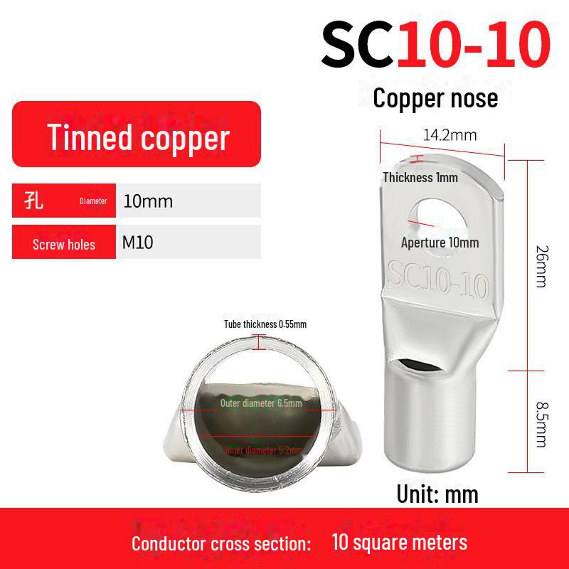 

SC10-6 Срібно-покритий мідний дротовий наконечник