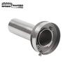 4.5'' Inch Stainless Steel Round Exhaust Muffler Tip Removable Silencer Silver