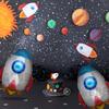 Space Set, New Astronaut, New Rocket, New Flying Saucer, Space-Themed Aluminum Foil Balloons, Universe Space-Themed Birthday Party Decorations