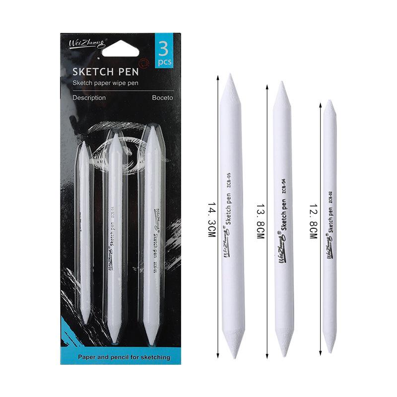 Professional Sketching & Blending Stump and Eraser Set