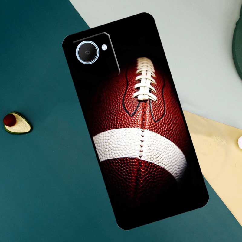 American Football Sport For Realme C55 C71 C75 C67 C63 C51 C61 C53 C35 C65 11 12 13 14 15 Pro Plus GT6 GT7 Pro Case
